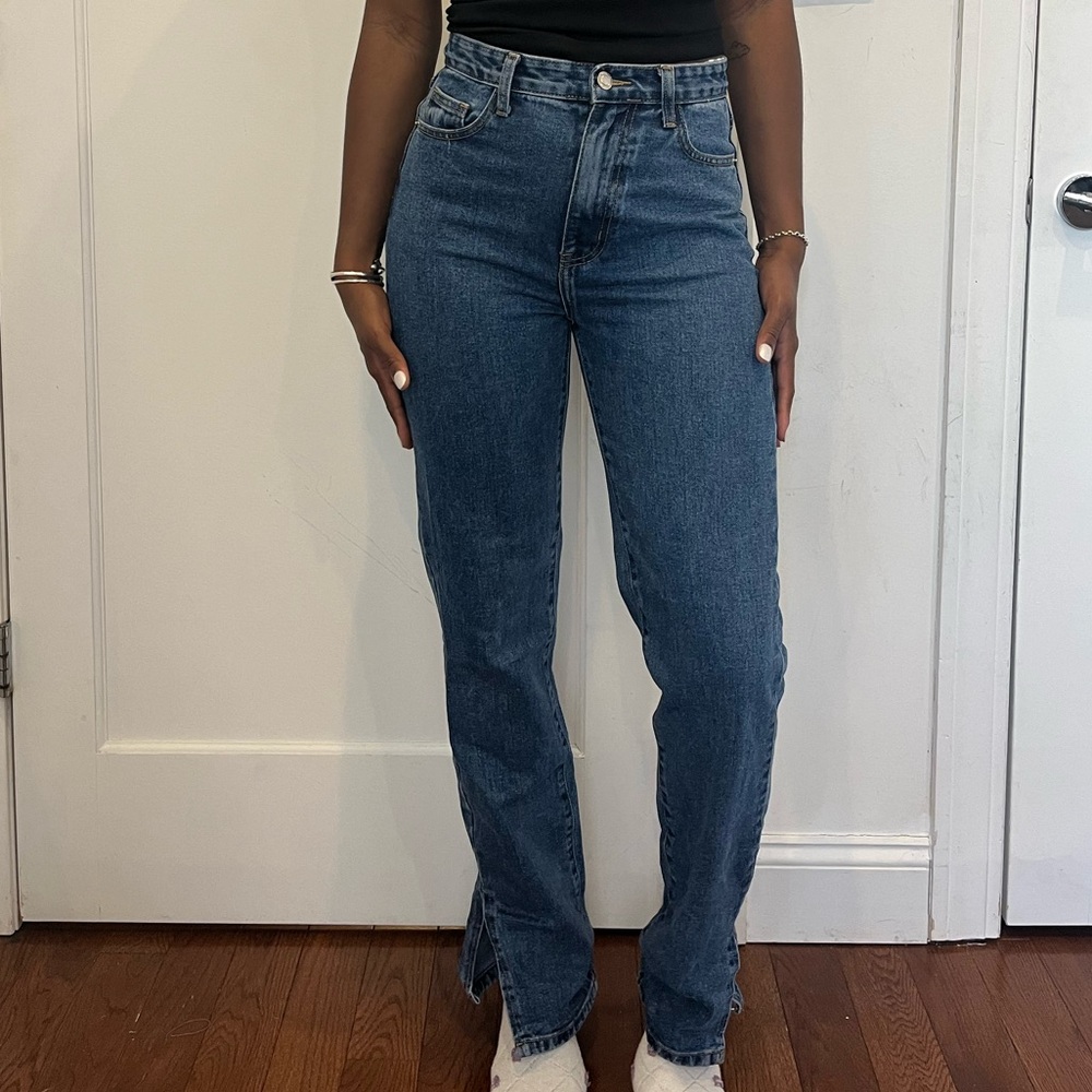 Straight leg jeans